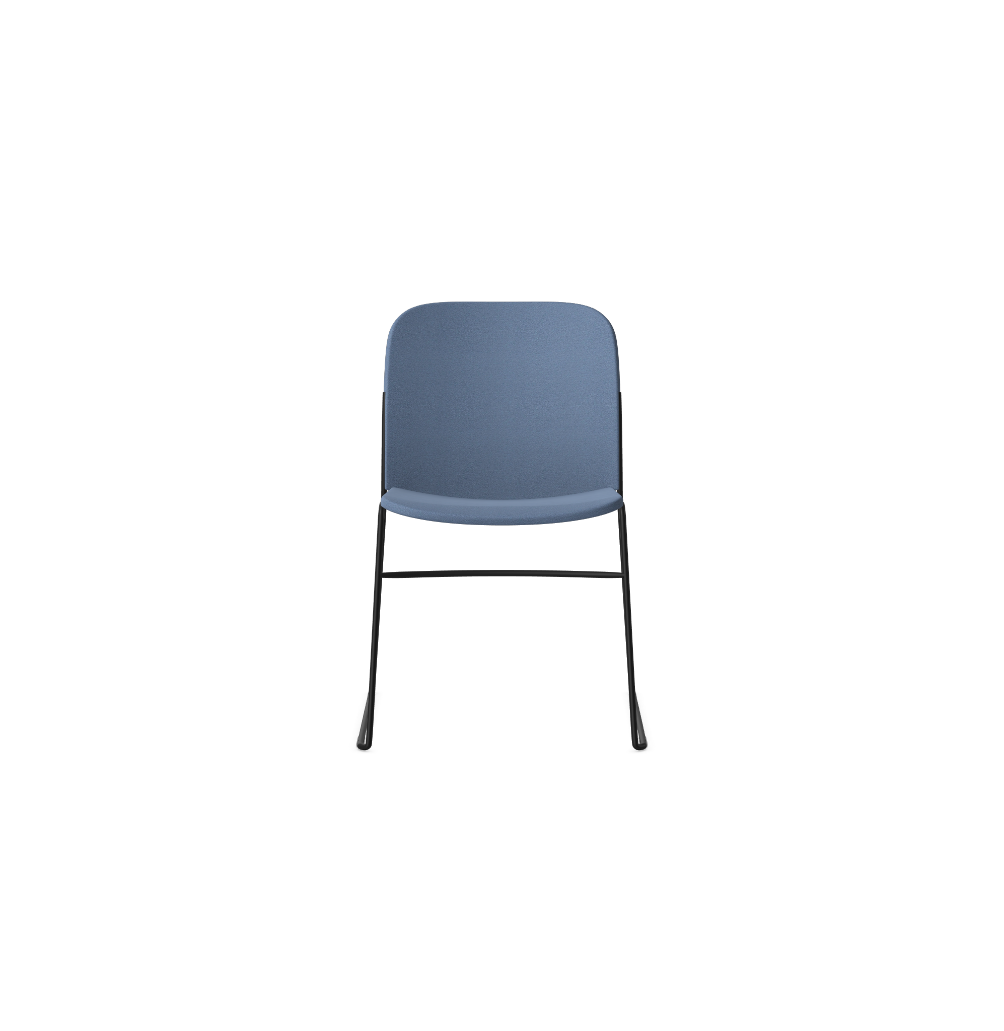 HSW415 Densiti Stacking Chair With Upholstered Seat and No Arms