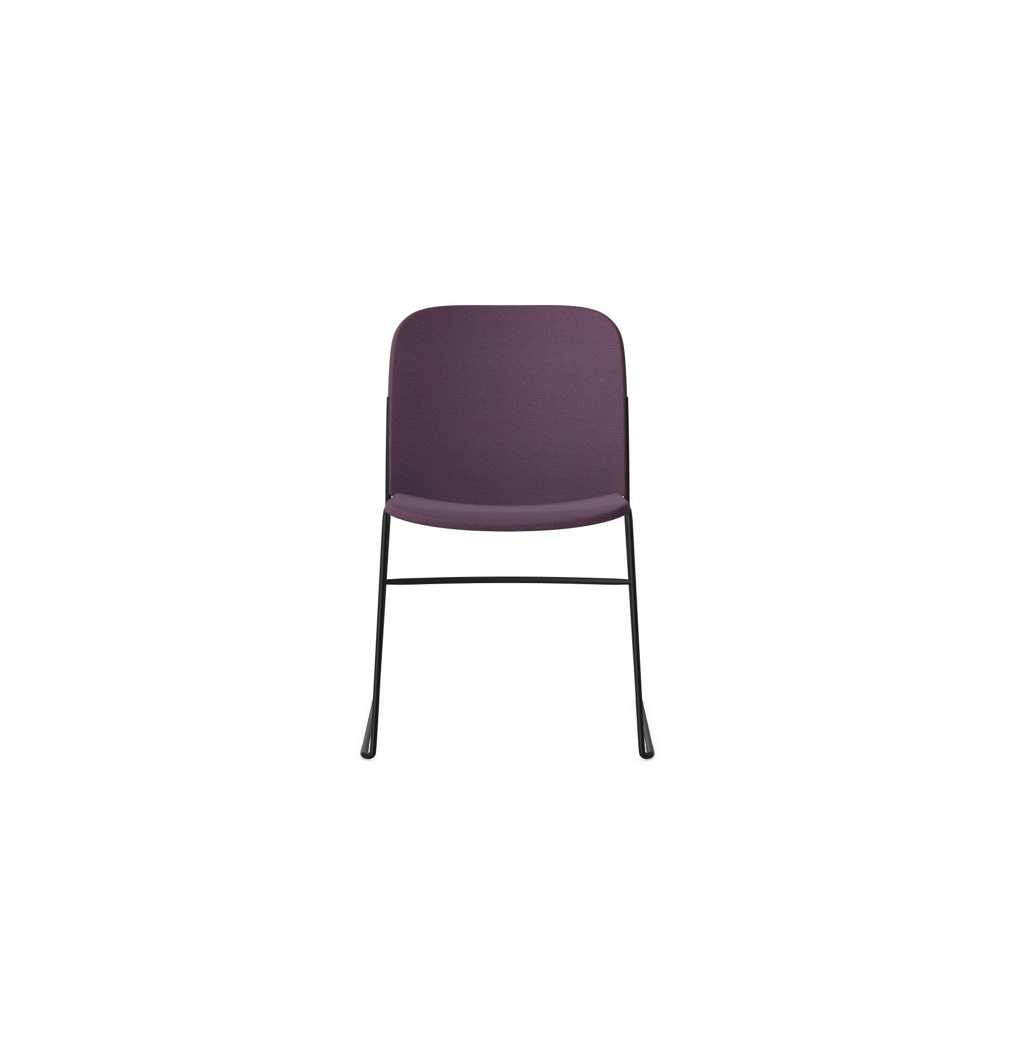 HSW415 Densiti Stacking Chair With Upholstered Seat and No Arms
