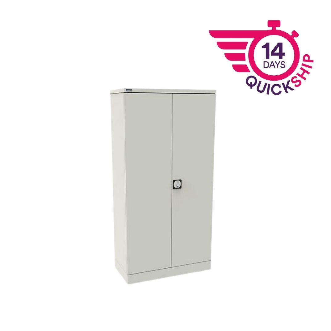 CUEC7AGS - Kontrax Steel Cupboard - 1830mmH 2 double door - assembled c/w 3 shelves