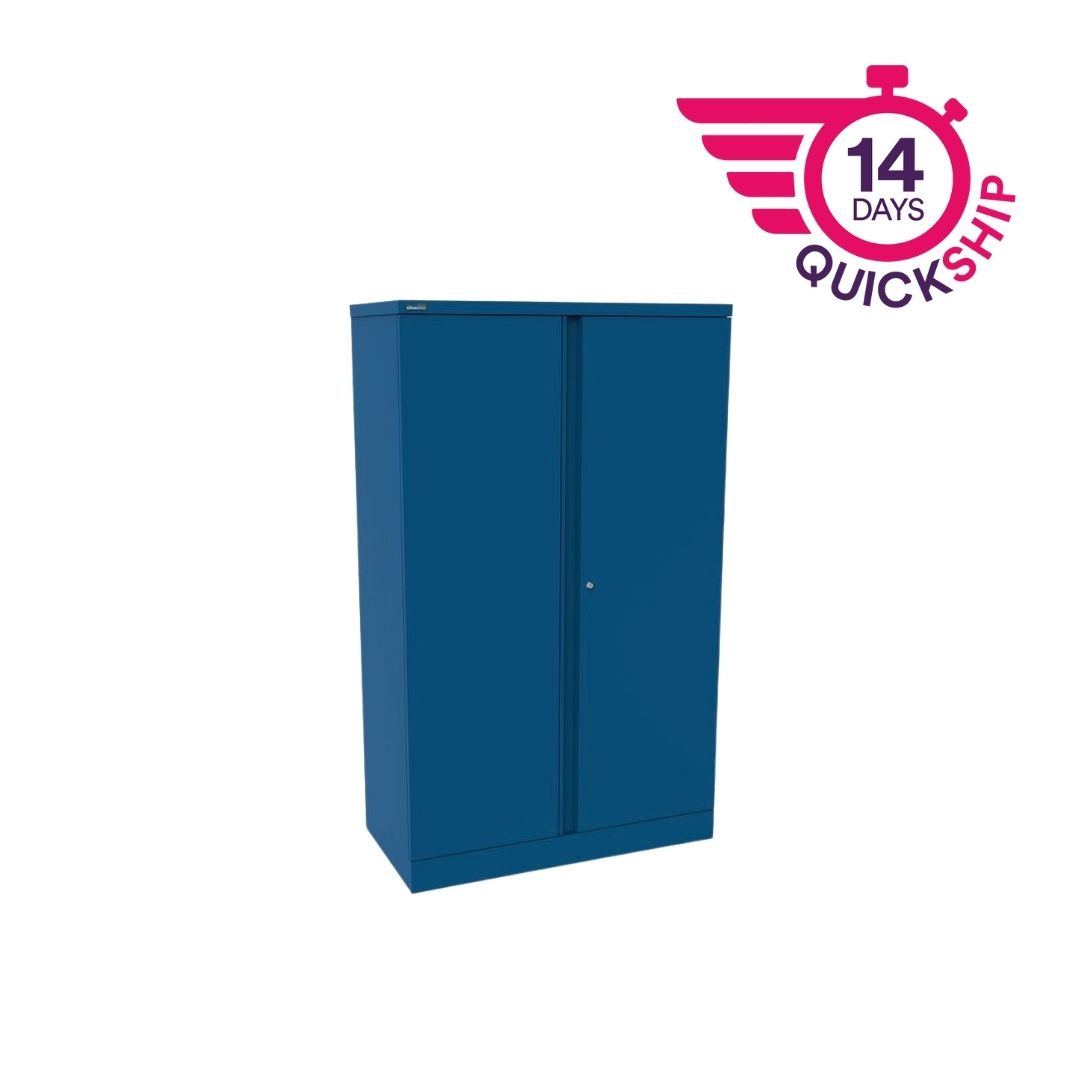 CULM6SD - M:Line Steel Cupboard - 1650mmH 2 double door - assembled c/w 3 shelves