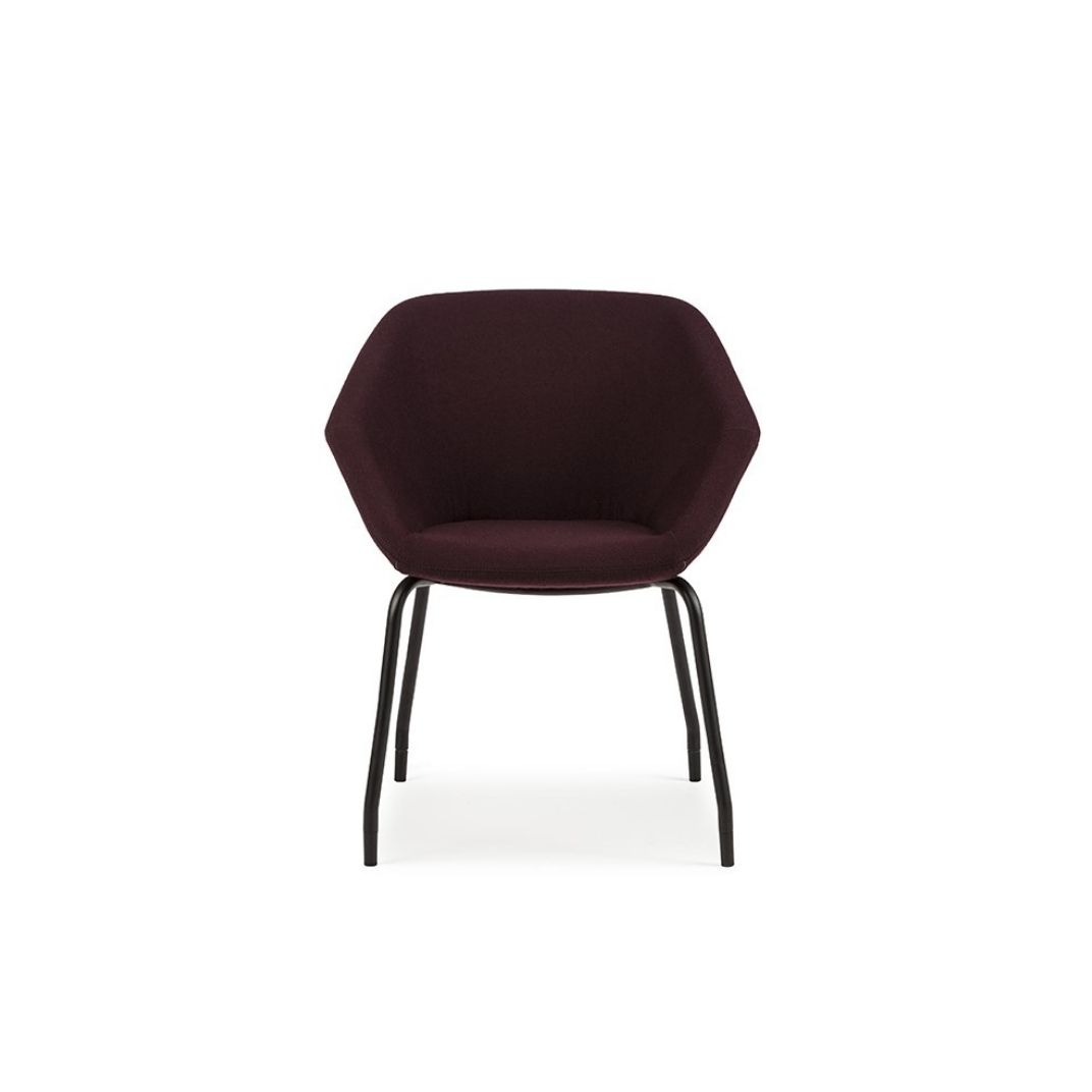 Clara Side Chair on a 4 Leg Frame