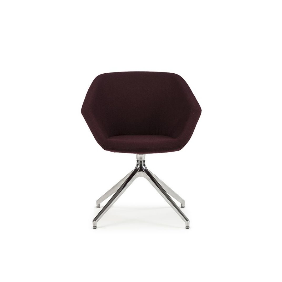 Clara Side Chair on a Pyramid Base
