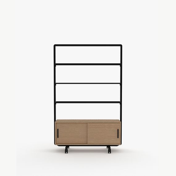 AW2012CHSL Adapt Wall 3 Shelf Unit and 4 Drawer Storage Unit