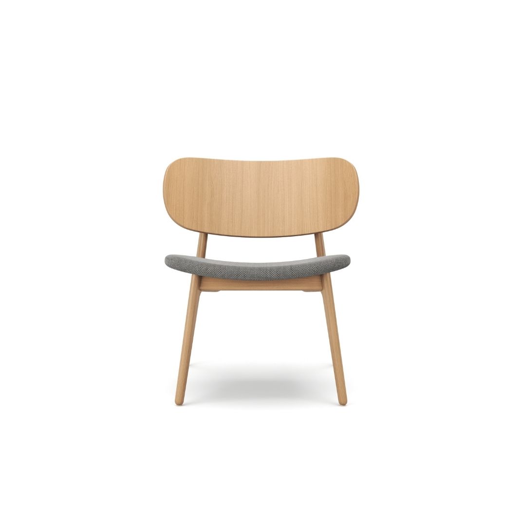 PLC Lounge Chair with Upholstered Seat Pad