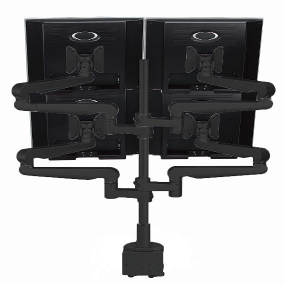 CMS2980B - Ascend Multimount Quad Screen with Desk Clamp