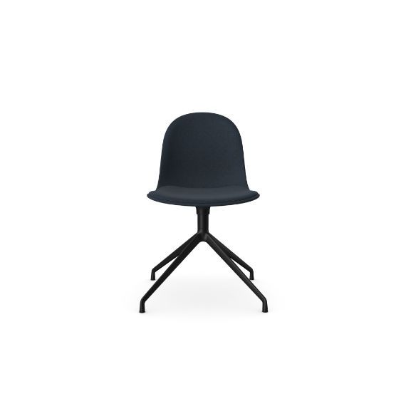 Kin Side Chair With 4 Star Swivel Base, Upholstered Shell