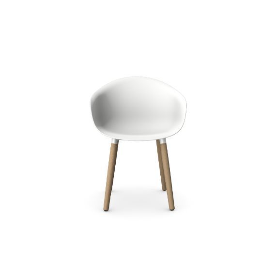 Kin Tub Chair With Wooden Legs