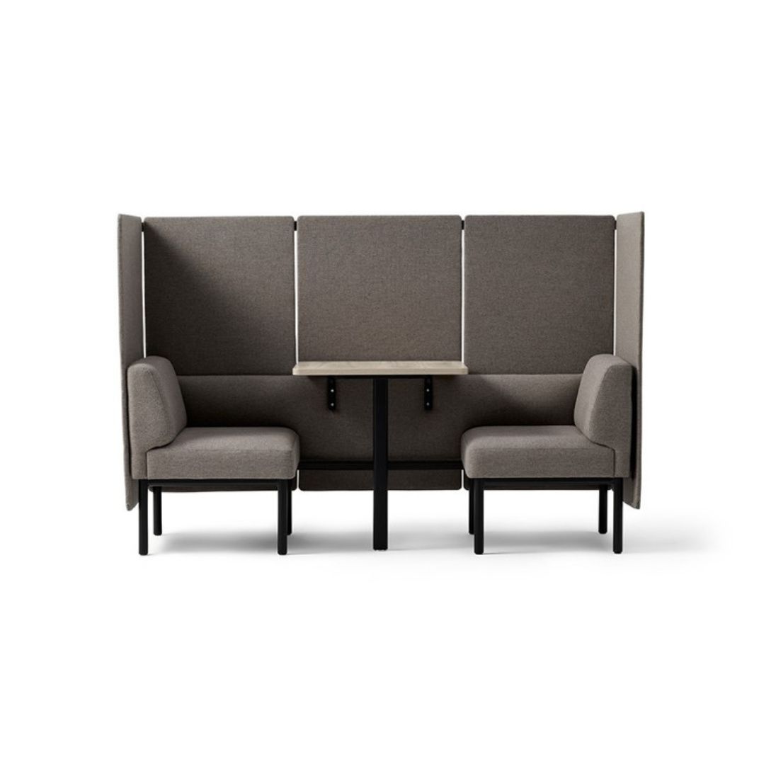 MXU02SCT Low Two Person Unit with Table with Back and Side Screens