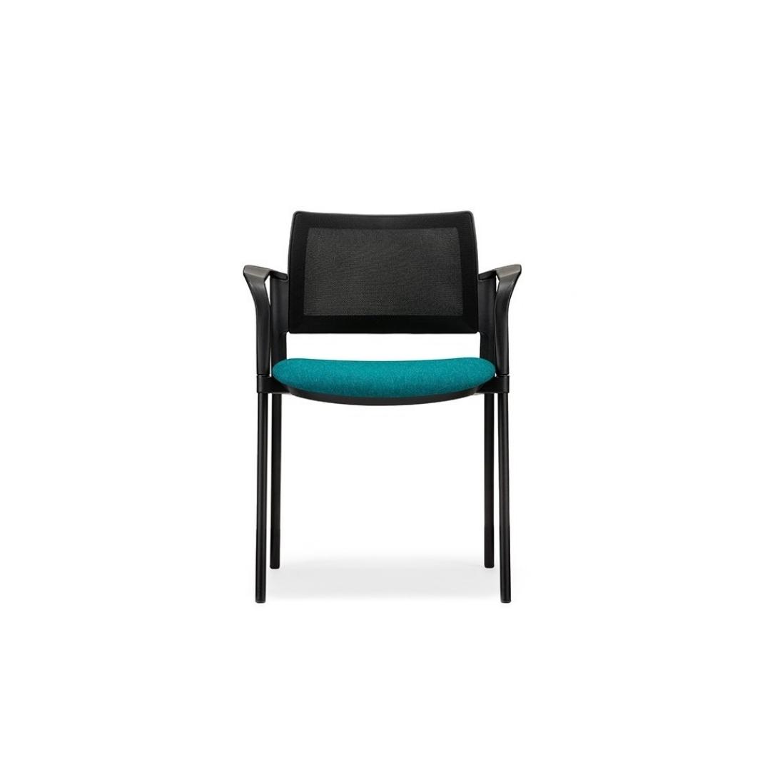 KM8A Kyos Mesh With Arms 4 Legs Upholstered Seat