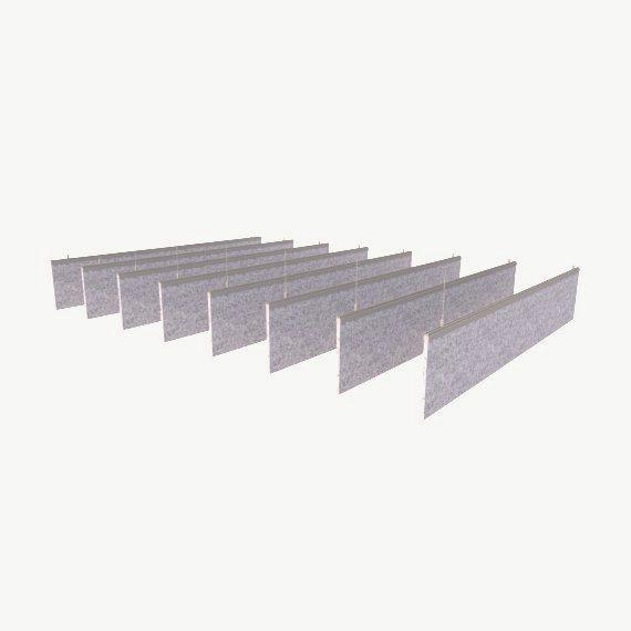 BRE12-150-20 Straight Bladed Baffle 200mm drop 12mm