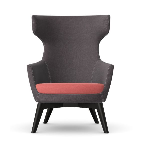 IKL.W Ikon Lounge Chair with Wooden Frame