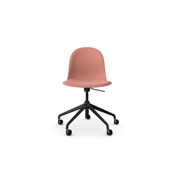 Kin Side Chair With 5 Star Swivel Base, Upholstered Shell