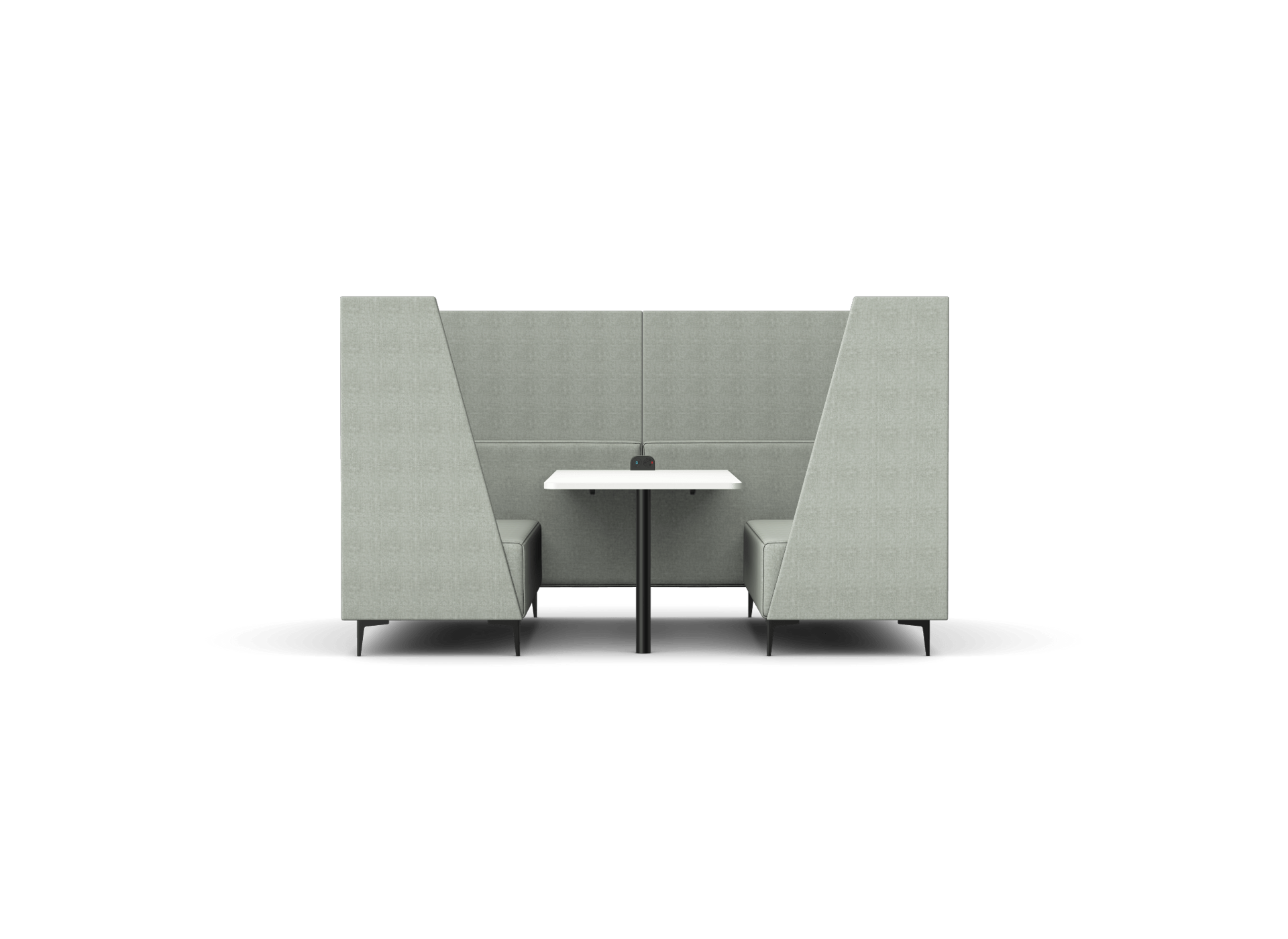 OB-SL-C12 Oban Six Seat High Back Enclosed Booth with Table